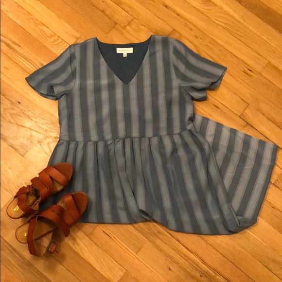 Piper & Scoot Stripped Midi Dress - Picture 4 of 4